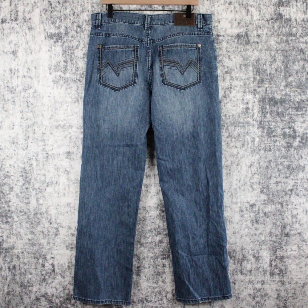 Cody James Jeans Mens Size 34 x 32 Blue Denim Straight Leg Western Cowboy Rodeo - Picture 6 of 8